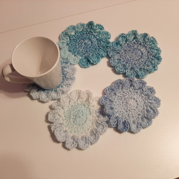 Coasters set of 5 - Picture 2 of 2